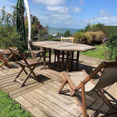 Grand Rez De Jardin-Terrasse Avec Vue Sur La Mer - 2 Chambres Блонвиль-сюр-Мер Экстерьер фото